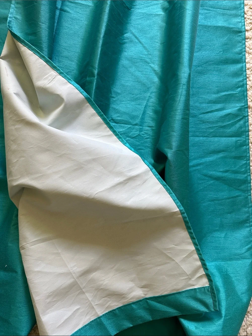 Teal Grommet Top Blackout Drapery Panels - Set of 2